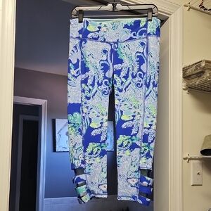 Lilly Pulitzer Luxletic Blue and Green Leggings